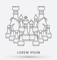 chess set vector image