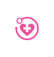 medical logo template vector image