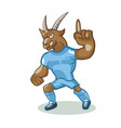 goat cartoon mascot vector image