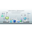 chemical laboratory experiment cartoon vector image