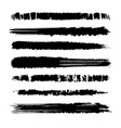 set grunge brush stroke black paint brush vector image vector image
