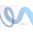 blue 3d lines in motion dimensional abstract vector image vector image