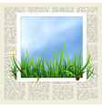 newspaper with grass vector image vector image