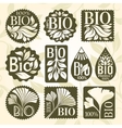 bio product set of labels and stikers vector image