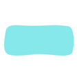 blue abstract shape fun comic design for fluid vector image vector image