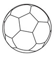 football ball line icon sport symbol soccer sign vector image vector image