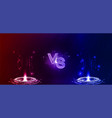 futuristic hi-tech vs versus battle banner vector image