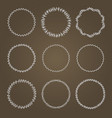 set wreaths vector image vector image