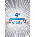 4th of july independence day background vector image