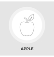 apple flat icon vector image vector image