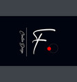 f letter alphabet logo for business elegant vector image