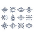 geometrical shapes abstract triangles art vector image vector image
