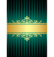 gold and turquoise background vector image vector image