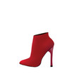 red ankle boots vector image