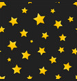 seamless background with yellow stars vector image