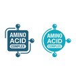 amino acid complex flat icon vector image
