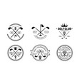 golf club premium since 1968 logo golfing vector image