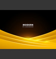 abstract yellow and black background with blank vector image vector image