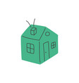 home 3d for house real vector image vector image
