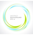 abstract light blue and green swirl circle bright vector image