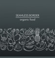 hand drawn fruits for farmers market vector image vector image