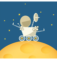 planet rover on the moon vector image