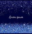 background with blue sparkles vector image vector image
