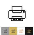 printer icon office printing document equipment vector image