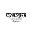 united states riverside california city graffitti vector image