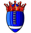 an american football ball vector image