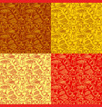 food seamless patterns vector image vector image