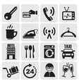 hotel and rest icons set vector image vector image