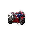 motorcycle vector image vector image