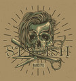 t-shirt label design vector image vector image