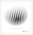 world halftone on white background vector image vector image