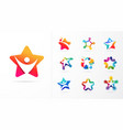 star fitness sport excellence learning vector image vector image