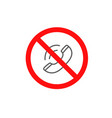 do not use telephone sign concept vector image