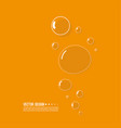 underwater fizzing air bubbles vector image