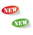 new labels vector image