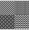 seamless abstract pattern set vector image vector image