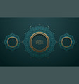 vintage decorative circle ornament background vector image