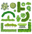different plants and trees set for architectural vector image
