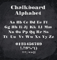 chalked alphabet vector image
