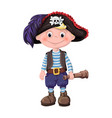 cute boy of children pirates vector image