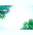 frame colorful tropical leaves concept vector image vector image