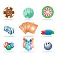 game icon set vector image vector image
