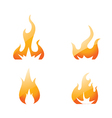 flame set vector image