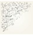 floral background vector image