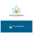 love cannabis logo template creative cannabis vector image vector image