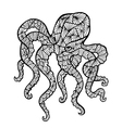 stylized octopus entangle vector image